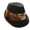 Trachtenhut Trilby schwarz beige - faustmann GERMANY - hutwelt
