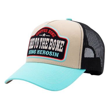 Trucker Cap 'Bad to the Bones' in Beige
