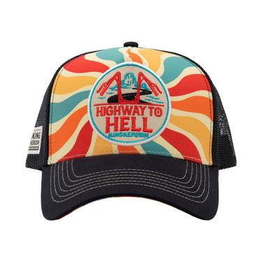Trucker Cap 'Highway To Hell' in Mehrfarbig