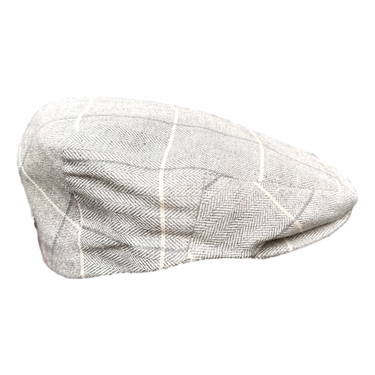 Flatcap Karo grau