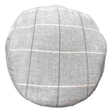 Flatcap Karo grau
