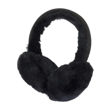 Ohrenschützer Schafsfell schwarz