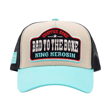 Trucker Cap 'Bad to the Bones' in Beige
