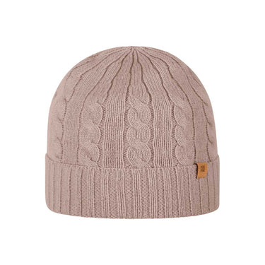 pure pure by Bauer Kaschmir Zopf-Mütze beige