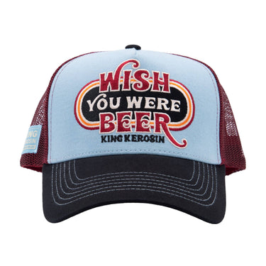 Trucker Cap 'Wish You Were Beer' in Hellblau