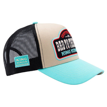 Trucker Cap 'Bad to the Bones' in Beige