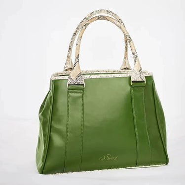 Anne Schollenberger Tasche No I oliv/snake - Anne Schollenberger - hutwelt