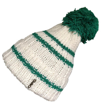 Capo Strickmütze mit Bommel grün/weiss - CAPO - hutwelt