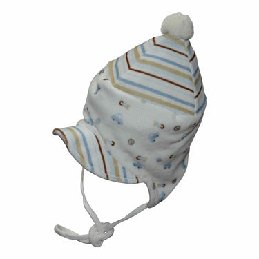 Döll Baby - Bindemütze aus Nickistoff mit Schild - Döll - hutwelt