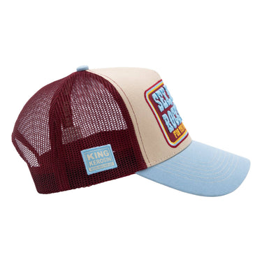 Trucker Cap 'Sex, Drugs & Rock 'n' Roll' in Hellblau
