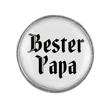 Gaudiknopf Anstecker schlicht 20mm Bester Papa