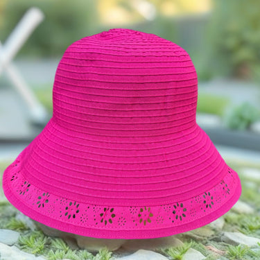 GREVI Stoffhut Chiara mit Lochmuster pink - GREVI - hutwelt