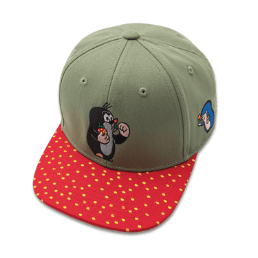 Koaa – Der kleine Maulwurf "Erdbeere" – Snapback green/red: 1 - 3 Years - koaa - hutwelt
