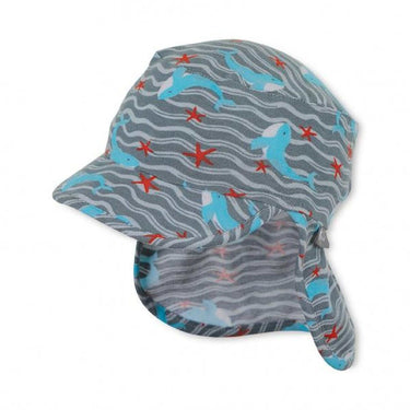 Sterntaler Schirmmütze Delfin mit Nackenschutz UV - 30+ - Sterntaler® - hutwelt