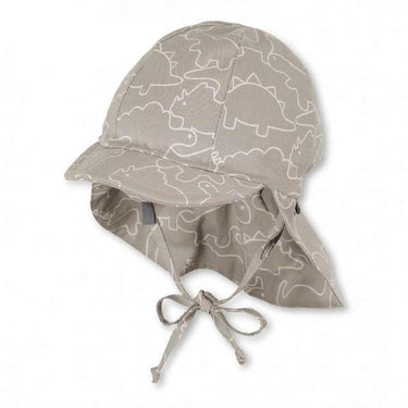 Sterntaler Schirmmütze Dino rauchgrau mit Nackenschutz UV - 30+ - Sterntaler® - hutwelt