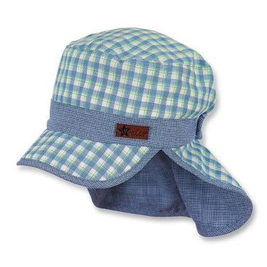 Sterntaler Schirmmütze mit Nackenschutz und Karos - Sterntaler® - hutwelt